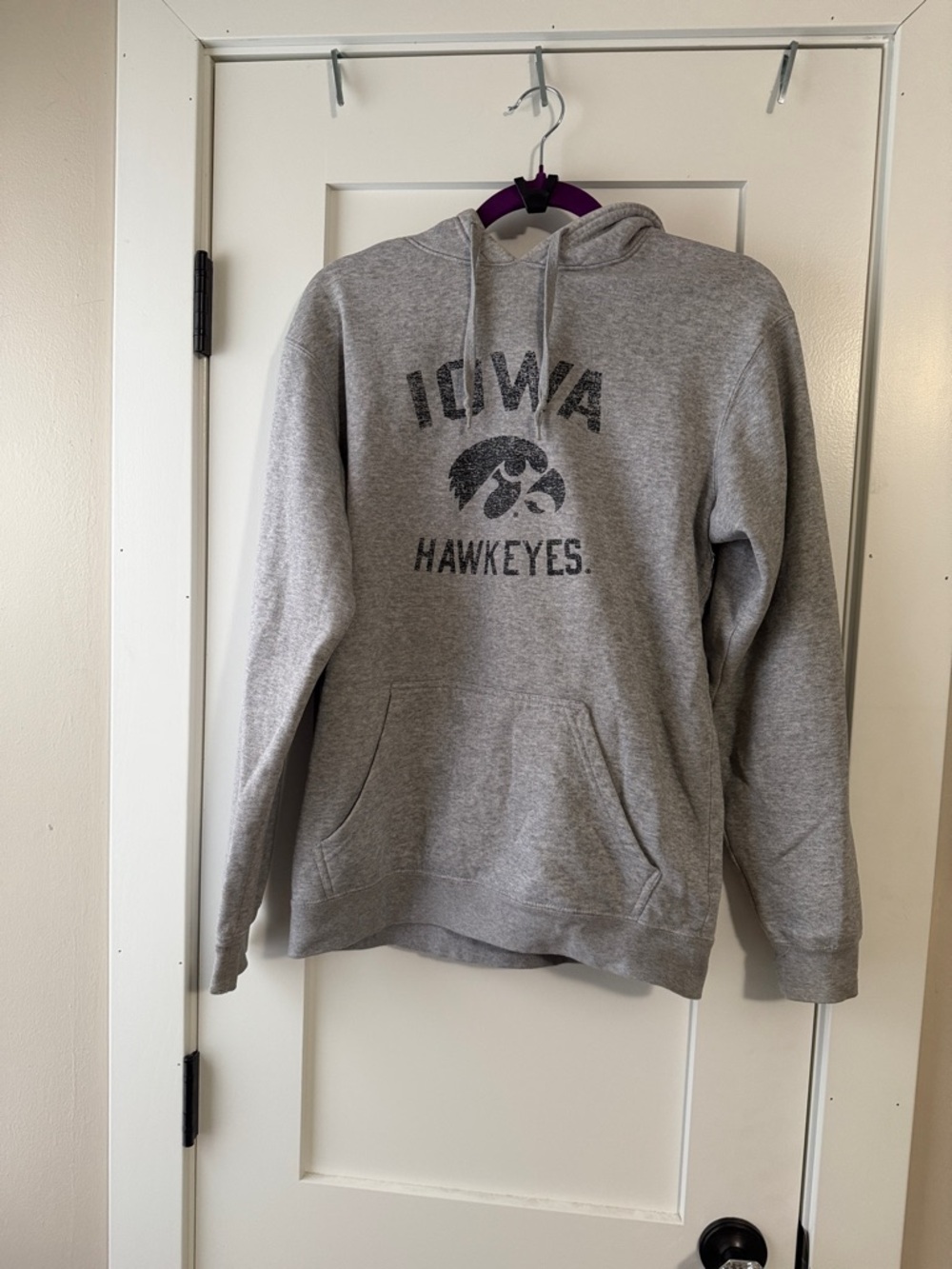 NCAA Iowa Hawkeyes Gray Crewneck Hoodie